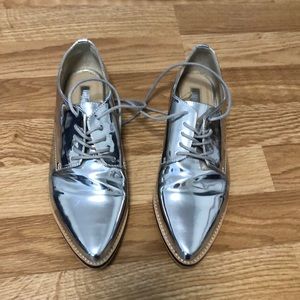 Metallic Loafers